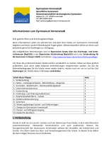 Information zum Gymnasium