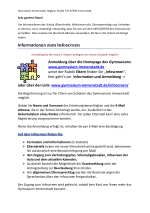 Informationsblatt zum Infoscreen